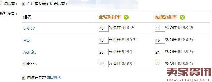 速卖通全店铺打折操作教程