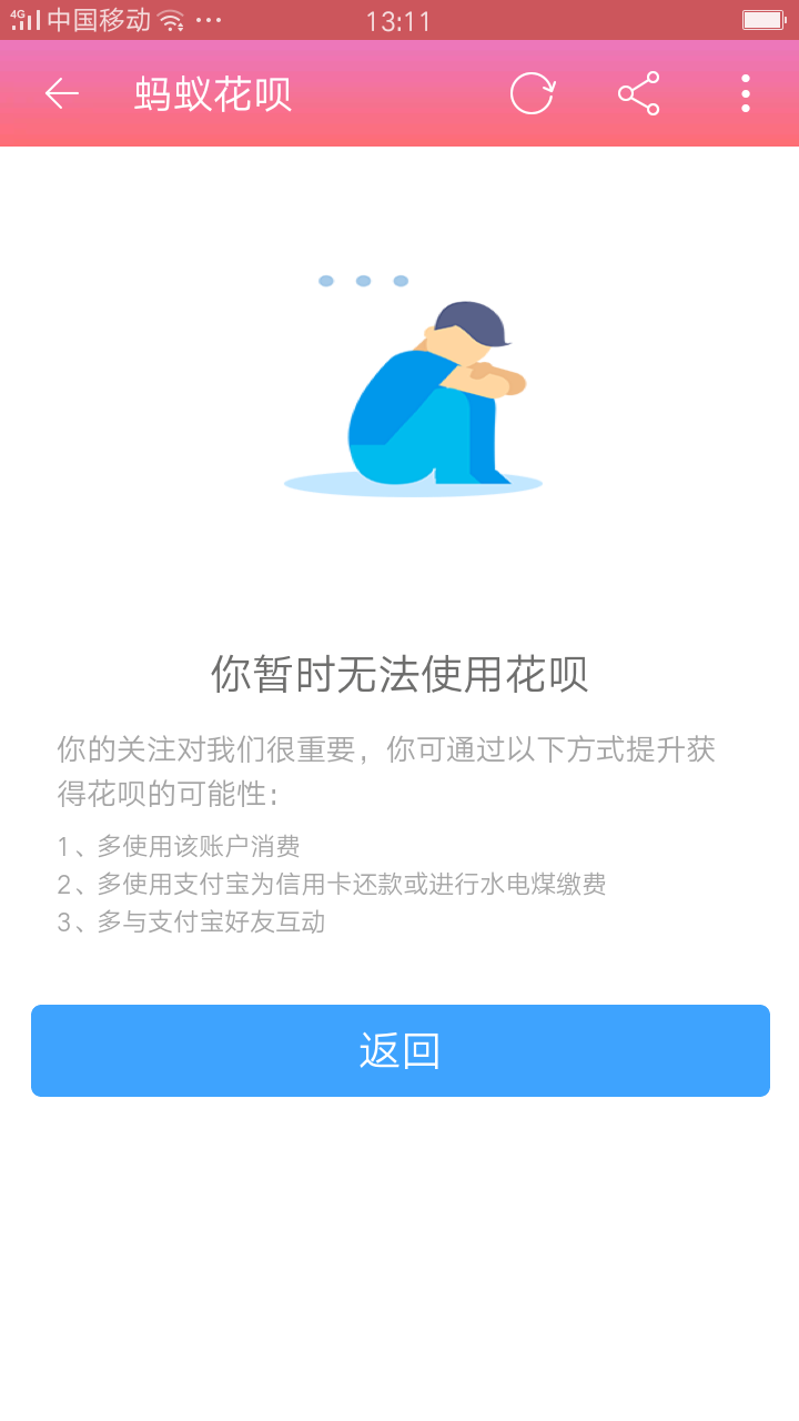 蚂蚁花呗什么是未签约