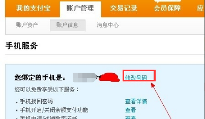 支付宝怎么更换手机号码