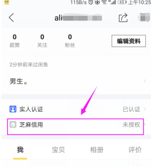 闲鱼芝麻信用未授权4.png