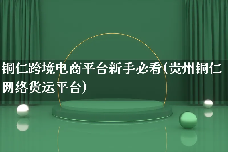 铜仁跨境电商平台新手必看(贵州铜仁网络货运平台)_https://www.qujiang-marathon.com_电商资讯_第1张