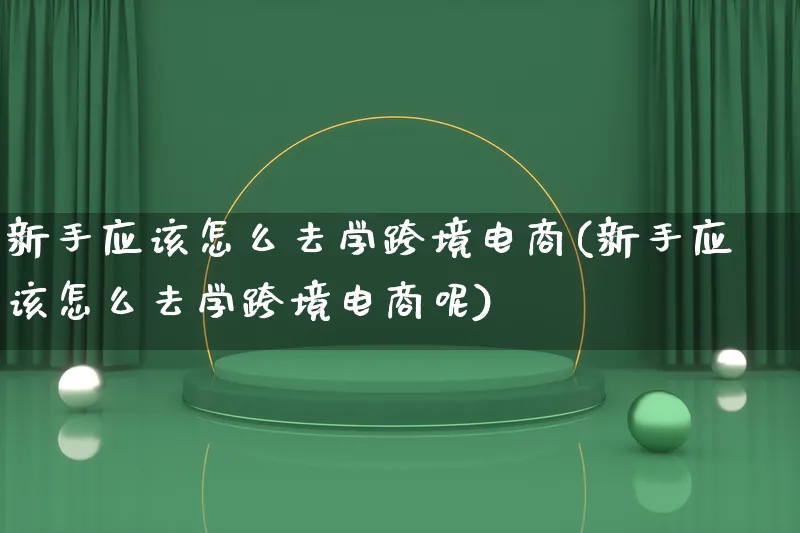 新手应该怎么去学跨境电商(新手应该怎么去学跨境电商呢)_https://www.qujiang-marathon.com_电商资讯_第1张