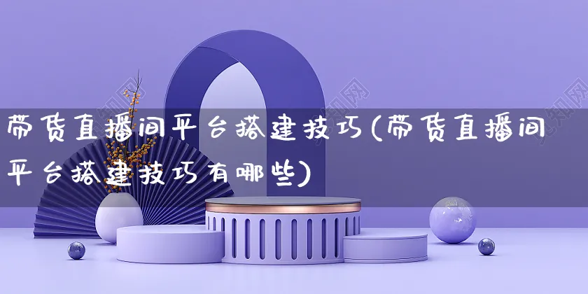 带货直播间平台搭建技巧(带货直播间平台搭建技巧有哪些)_https://www.czttao.com_视频/直播带货_第1张