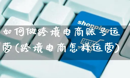 如何做跨境电商账号运营(跨境电商怎样运营)_https://www.czttao.com_店铺规则_第1张