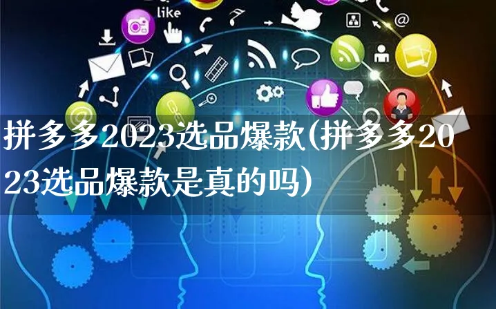 拼多多2023选品爆款(拼多多2023选品爆款是真的吗)_https://www.czttao.com_拼多多电商_第1张