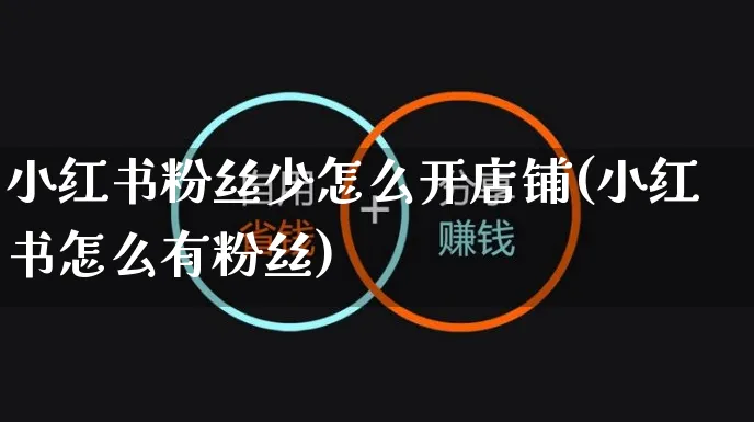 小红书粉丝少怎么开店铺(小红书怎么有粉丝)_https://www.czttao.com_小红书_第1张