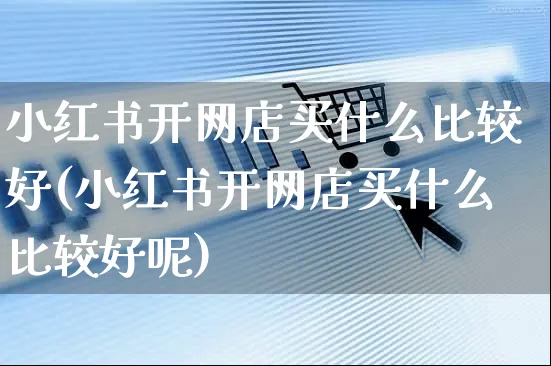 小红书开网店买什么比较好(小红书开网店买什么比较好呢)_https://www.czttao.com_开店技巧_第1张