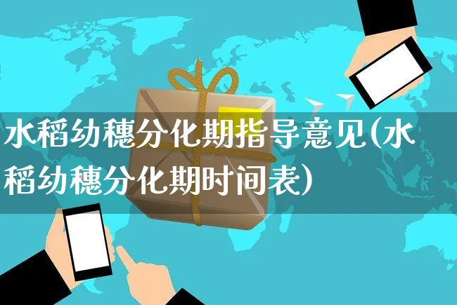 水稻幼穗分化期指导意见(水稻幼穗分化期时间表)_https://www.czttao.com_闲鱼电商_第1张