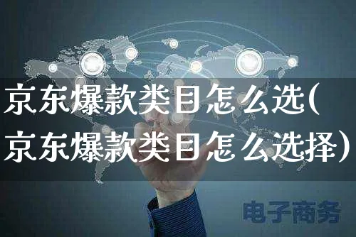 京东爆款类目怎么选(京东爆款类目怎么选择)_https://www.czttao.com_京东电商_第1张