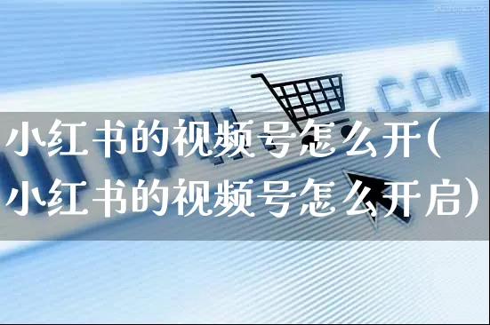 小红书的视频号怎么开(小红书的视频号怎么开启)_https://www.czttao.com_小红书_第1张