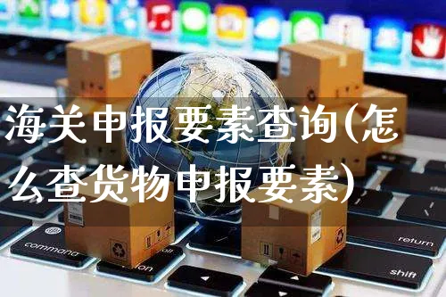 海关申报要素查询(怎么查货物申报要素)_https://www.czttao.com_淘宝电商_第1张