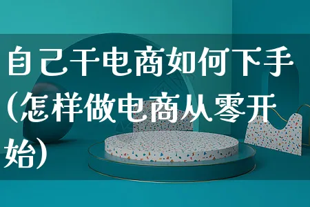 自己干电商如何下手(怎样做电商从零开始)_https://www.czttao.com_淘宝电商_第1张