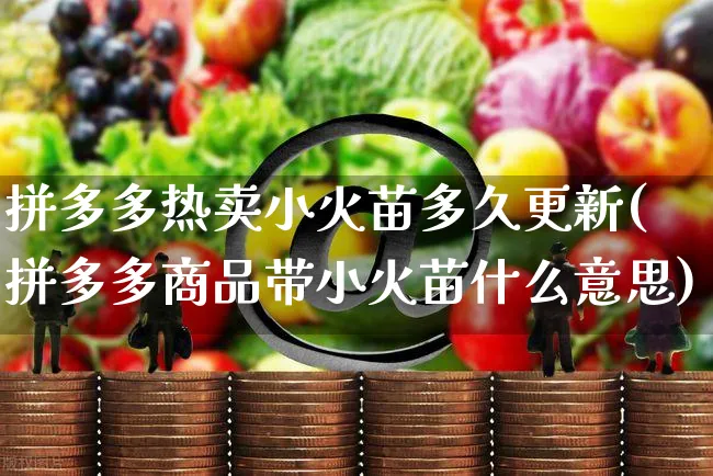 拼多多热卖小火苗多久更新(拼多多商品带小火苗什么意思)_https://www.czttao.com_拼多多电商_第1张