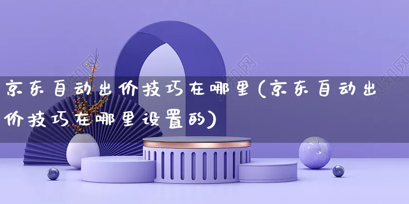 京东自动出价技巧在哪里(京东自动出价技巧在哪里设置的)_https://www.czttao.com_京东电商_第1张