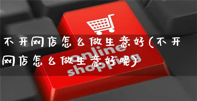 不开网店怎么做生意好(不开网店怎么做生意好呢)_https://www.czttao.com_店铺规则_第1张