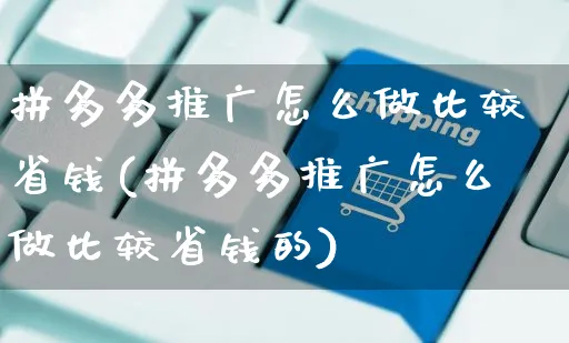 拼多多推广怎么做比较省钱(拼多多推广怎么做比较省钱的)_https://www.czttao.com_开店技巧_第1张