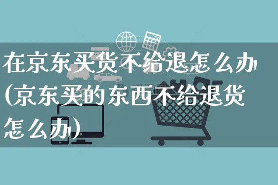 在京东买货不给退怎么办(京东买的东西不给退货怎么办)_https://www.czttao.com_店铺装修_第1张