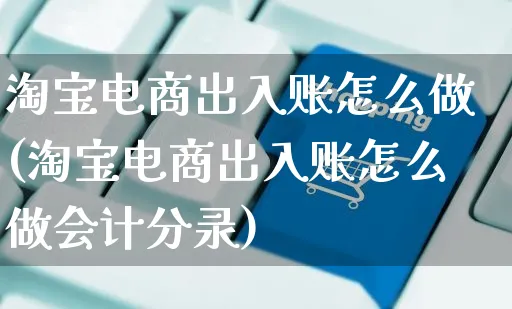 淘宝电商出入账怎么做(淘宝电商出入账怎么做会计分录)_https://www.czttao.com_抖音小店_第1张