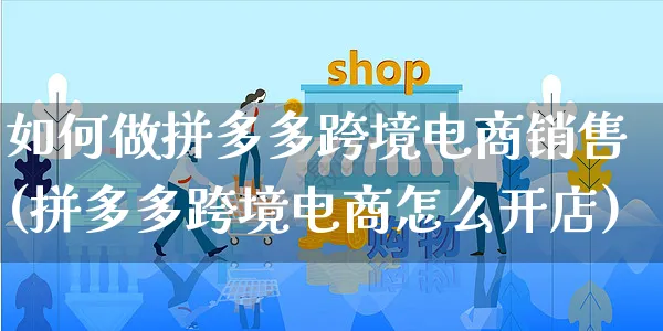 如何做拼多多跨境电商销售(拼多多跨境电商怎么开店)_https://www.czttao.com_店铺规则_第1张