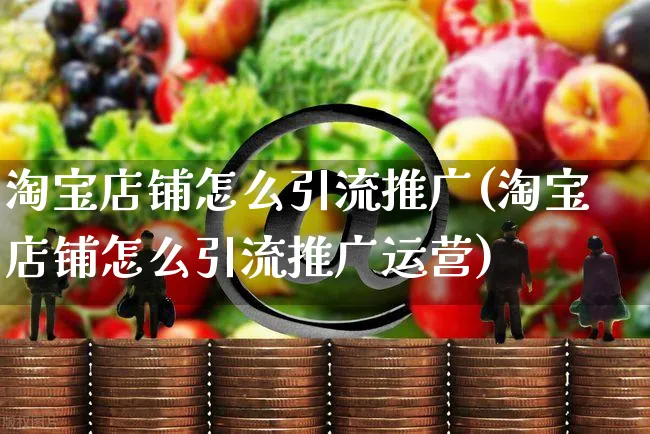 淘宝店铺怎么引流推广(淘宝店铺怎么引流推广运营)_https://www.czttao.com_京东电商_第1张