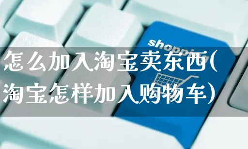 怎么加入淘宝卖东西(淘宝怎样加入购物车)_https://www.czttao.com_开店技巧_第1张