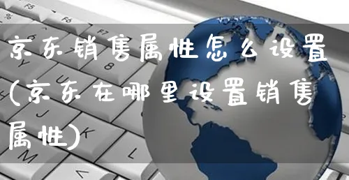 京东销售属性怎么设置(京东在哪里设置销售属性)_https://www.czttao.com_淘宝电商_第1张