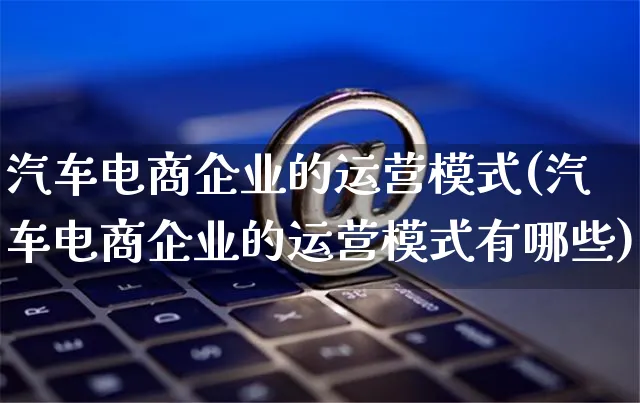 汽车电商企业的运营模式(汽车电商企业的运营模式有哪些)_https://www.czttao.com_电商运营_第1张