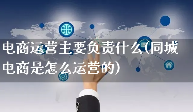 电商运营主要负责什么(同城电商是怎么运营的)_https://www.czttao.com_闲鱼电商_第1张