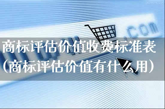 商标评估价值收费标准表(商标评估价值有什么用)_https://www.czttao.com_店铺装修_第1张