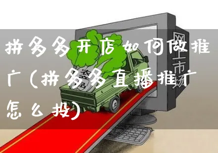 拼多多开店如何做推广(拼多多直播推广怎么投)_https://www.czttao.com_淘宝电商_第1张