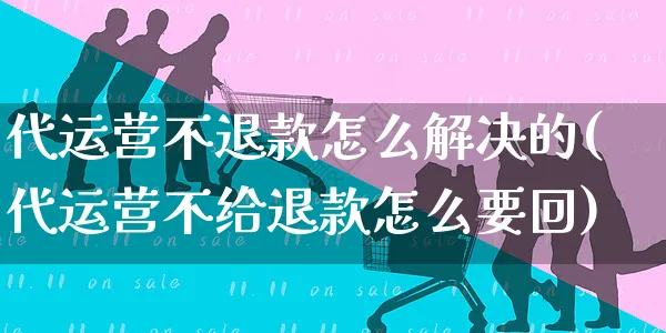 代运营不退款怎么解决的(代运营不给退款怎么要回)_https://www.czttao.com_亚马逊电商_第1张